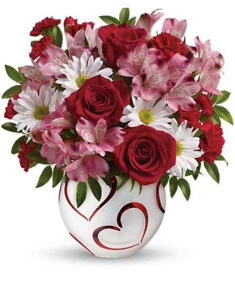 Best Valentines Floral Arrangements Vase Ideas 11 | Valentine flower ...