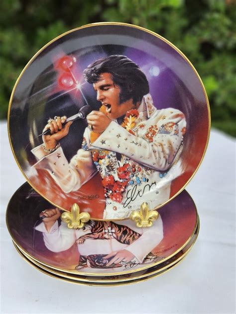 Elvis Presley Collectors Plates Remembering Elvis From The Bradford