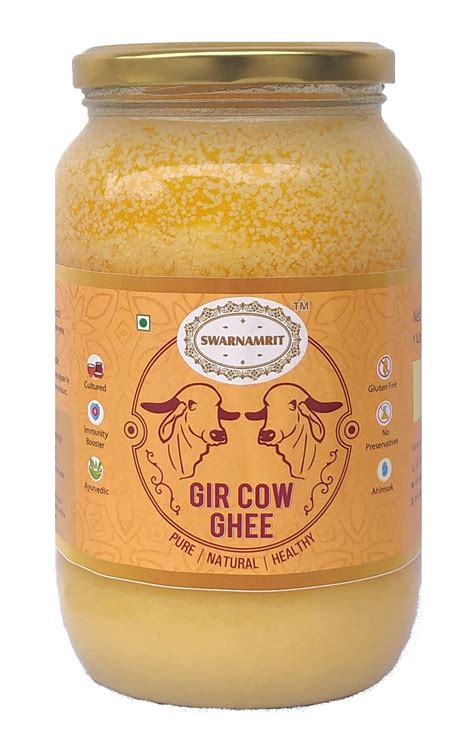 Buy Swarnamrit A Bilona Gir Cow Ghee Litre Traditional Bilona