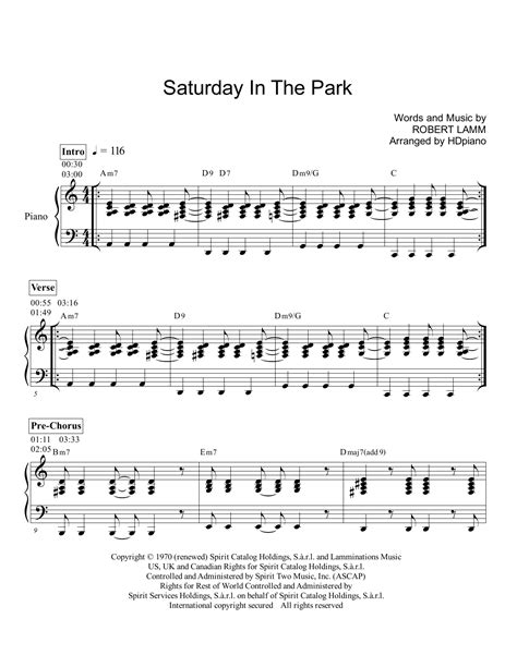 Saturday in the Park | Sheet Music Direct