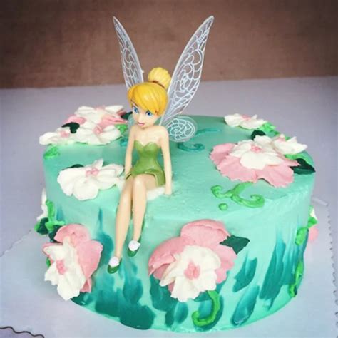 6pcs Set Cute Beautiful Tinkerbell Princess Doll Cake Topper Birthday