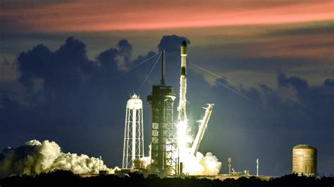 Spectacular Pre Sunrise Spacex Falcon 9 Launch Creates Beautiful Scene