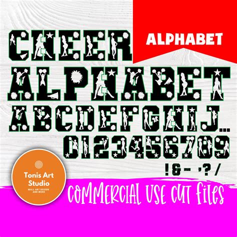 Cheer Font Svg Cheer Alphabet Cut Files