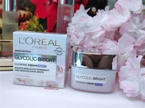 NEW L Oreal Paris Glycolic Bright Glowing Night Cream Review