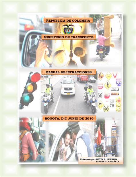 Pdf Manual De Infracciones De Tránsito