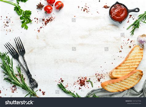 Pancarta De Comida Verduras Y Especias Foto De Stock 1531527746 Shutterstock