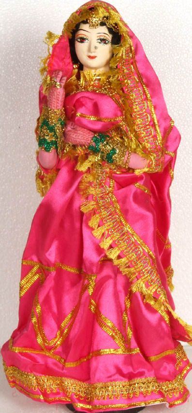 Hand Made Indian Doll Rajasthani Bride Rajasthani Bride Indian Dolls