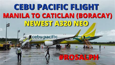 Manila To Caticlan Boracay Flight Cebu Pacific Air Airbus A320