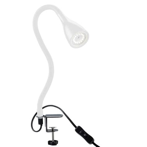 lampe de lecture led luminaire chevet pince blanche dimmable lampe