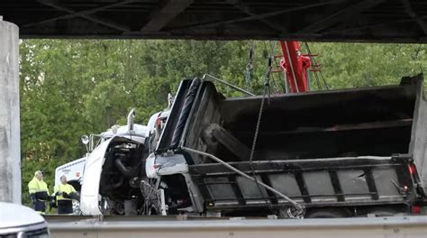 Dump Truck Driver Dead After Striking Bridge With Raised Bed