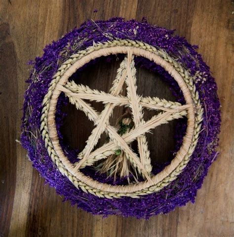 Lammas Goddess Pentacle Wreath Handmade By Positively Pagan Crafts On