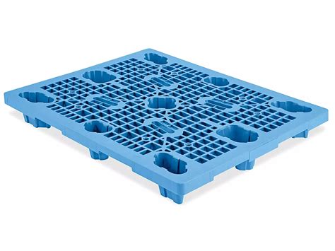 Industrial Plastic Pallet - 48 x 40", Blue H-7426 - Uline