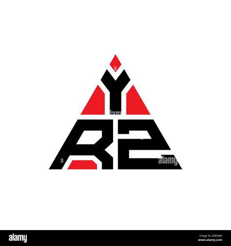 Logo De Lettre Triangle Yrz Avec Forme De Triangle Monogramme De Logo