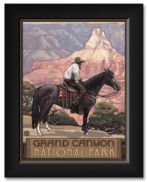 Grand Canyon National Park Cowboy Framed Art Print by Paul A. Lanquist ...