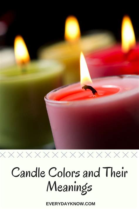 Candle Colors And Their Meanings Colorful Candles Candle Color