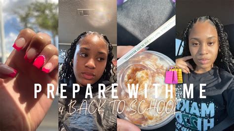 Prep With Me Back To School Maintenance Vlog Hair Nails Shirt