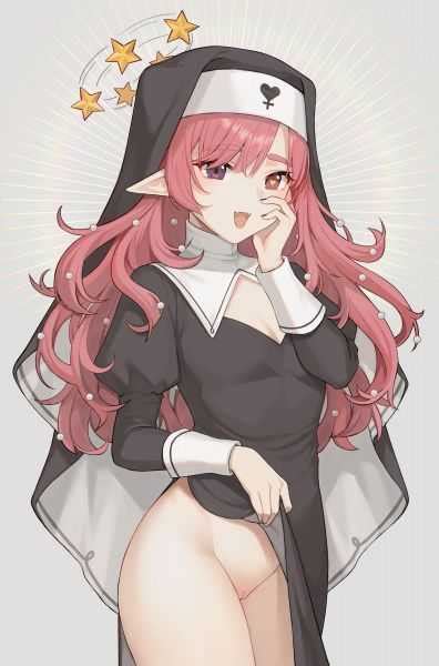 A Naughty Nun Flashing Her Smooth Pussy Hentai Rule34 R34 XXX