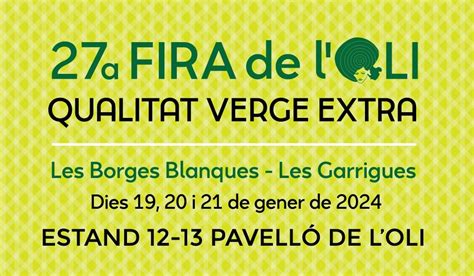 27a Fira De LOli Qualitat Verge Extra I Les Garrigues Terrall