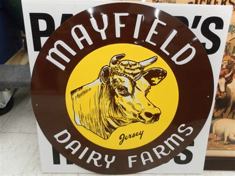 Mayfield Dairy Farms NOS Sign at Gone Farmin' Fall 2012 as Z213 - Mecum ...