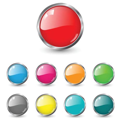 Red Glossy Buttons Png