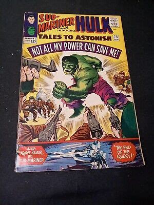 Tales To Astonish Submari Er And The Incredible Hulk Jack Kirby Art