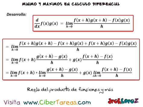 La Regla Del Producto De Funciones Y M S Reglas Para Derivar C Lculo