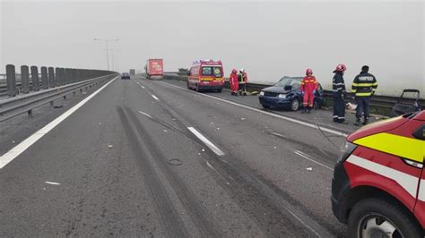 Accident Rutier Pe Autostrada A Coliziune Ntre Trei Ma Ini Pe