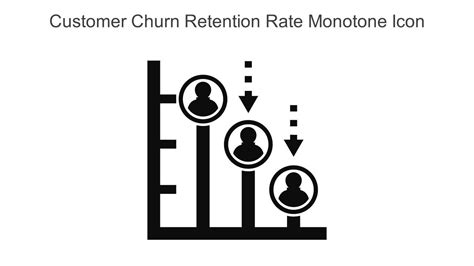 Customer Churn Retention Rate Monotone Icon In Powerpoint Pptx Png And