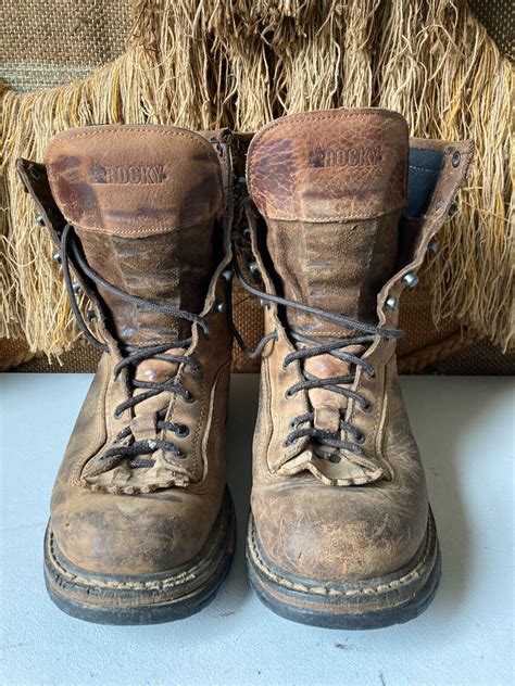 Rocky Ironclad 8 Waterproof Brown Leather Work Boot Gem