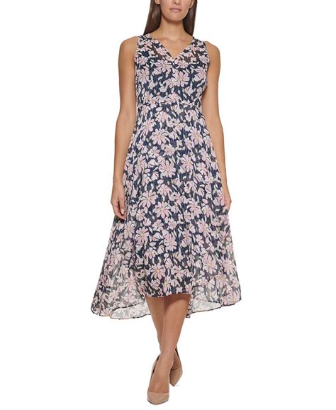 Tommy Hilfiger Floral Print Midi Dress Macys