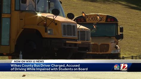 Wilkes County School Bus Driver Charged With Dwi After Crashing Bus