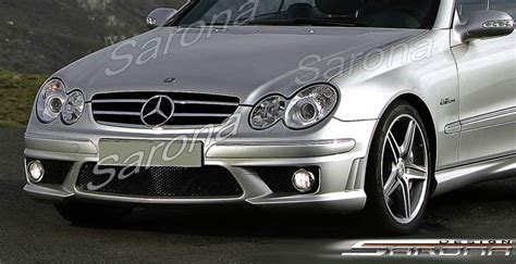 Custom Mercedes CLK Front Bumper Coupe Convertible 2003 2009