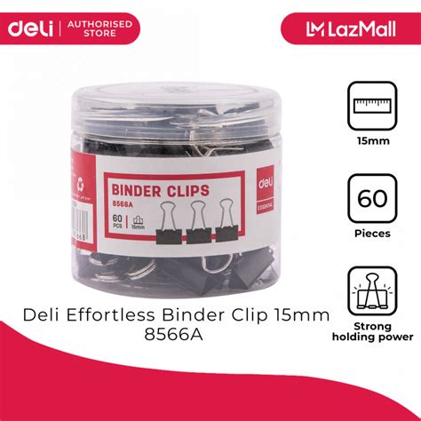 Deli A Effortless Binder Clip Mm Lazada Ph