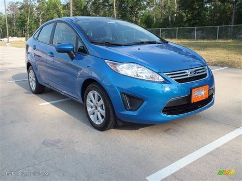 2012 Blue Candy Metallic Ford Fiesta Se Sedan 64405388 Photo 16 Car Color