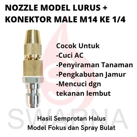 Jual Nozzle Nozle Nozel Untuk Cuci Ac Model Quick Release Jet Cleaner