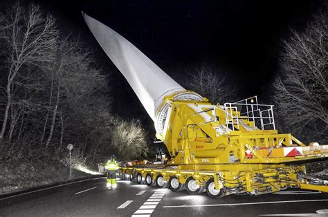 Auf Der Letzten Meile Zum Windpark Bei Den L Ngsten Rotorbl Ttern