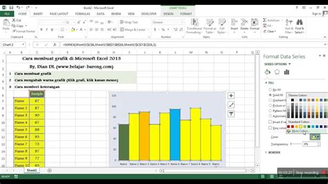 Cara Membuat Diagram Di Excel 2010