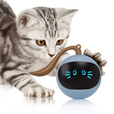 Fofos Electric Robotic Cat Toy Smart Cat Exercise Pet Interactive Led