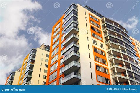 Apartment Building With Balconies Royalty Free Stock Photo Image