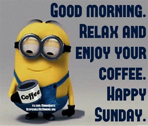 Happy Sunday Everyone Funny Minion Quotes Minions Minions Funny