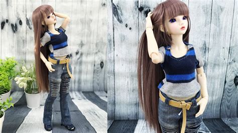 BJD Doll Clothes Tutorial With DIY BJD Doll Shoes DIY BJD Doll Pants