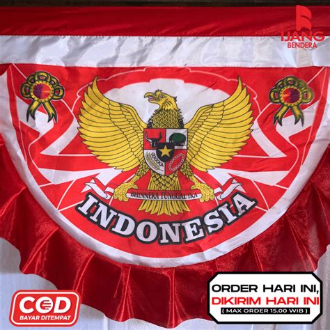 Jual Background Garuda Pita Merah Putih Bekron Shopee Indonesia