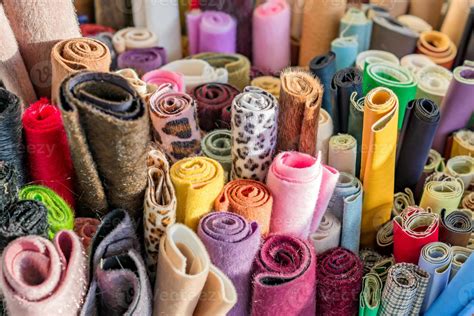 Assortment Of Natural Fabrics And Textiles Diy Materiials For Craft