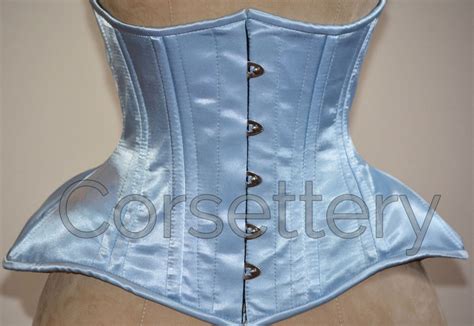 Real Double Row Steel Boned Underbust Corset From Satin Real Waist Tr Corsettery Authentic