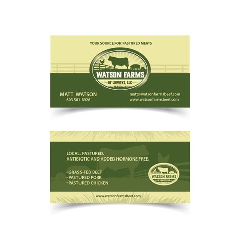 Logo and business cards for family farm producing pastured meats. | Logo & business card contest