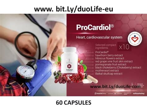 DUOLIFE MEDICAL FORMULA ProCardiol 60 Capsules Exp Date 19 04 2024