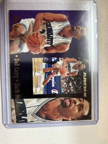 Dell Curry 1994 95 Fleer 6th Man Of The Year Insert EBay