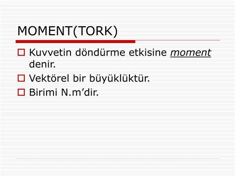 PPT MOMENT DENGE AĞIRLIK MERKEZİ PowerPoint Presentation free