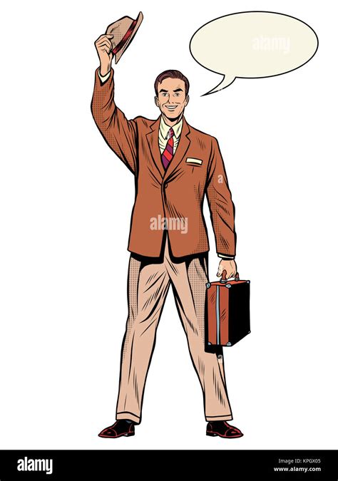 Man Businessman Salesman Stock Photo Alamy