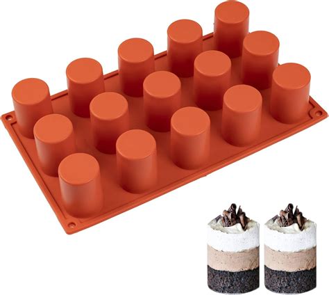 Fvvmeed Moule Cylindrique En Silicone Cavit S Pour Fondant Cupcakes